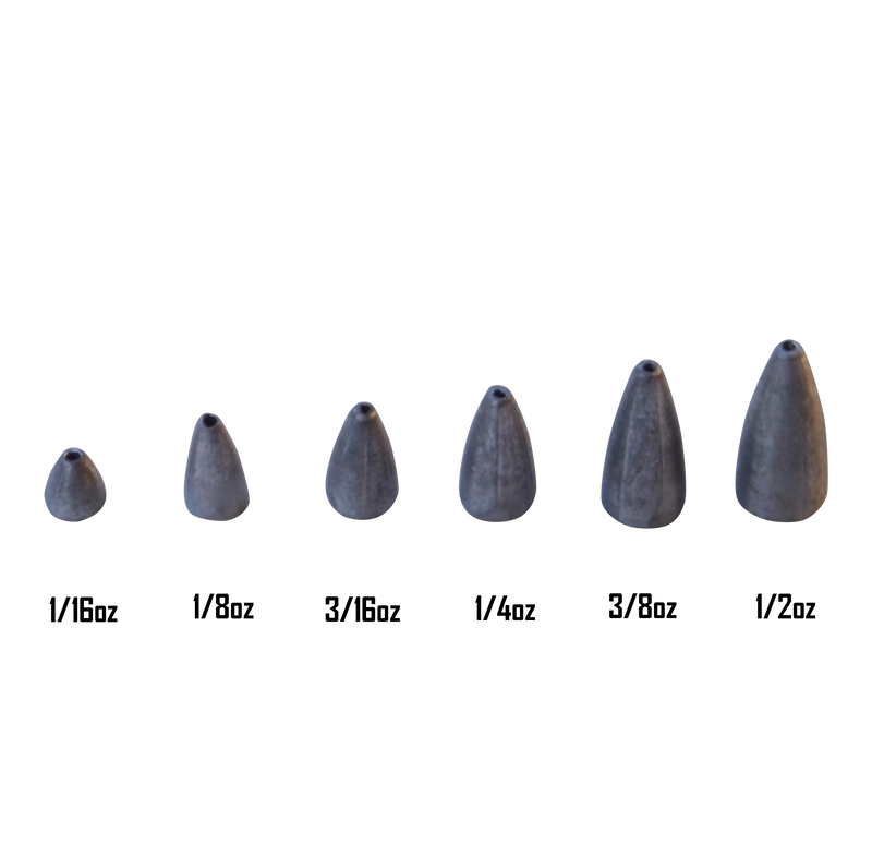 Swimerz 3/8 oz Lead Bullet Sinker - Qty 10 Pack - Outbackers