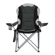 Weisshorn 2X Folding Camping Chairs Arm Chair Portable Outdoor Beach Fishing BBQ - Outbackers