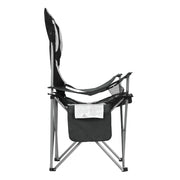 Weisshorn 2X Folding Camping Chairs Arm Chair Portable Outdoor Beach Fishing BBQ - Outbackers