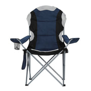 Weisshorn 2X Camping Chairs Folding Arm Chair Portable Camping Garden Fishing - Outbackers