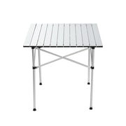 Weisshorn Camping Table Roll Up Aluminum Portable Desk Picnic 70CM - Outbackers