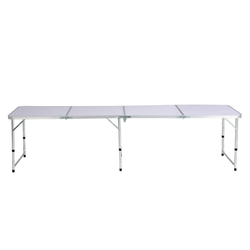 Weisshorn Camping Table Folding Aluminum Portable BBQ Outdoor 240CM - Outbackers