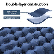 Weisshorn Self Inflating Mattress Camping Sleeping Mat Air Bed Single Pillow Bag - Outbackers