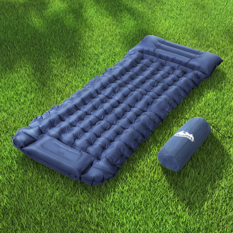 Weisshorn Self Inflating Mattress Camping Sleeping Mat Air Bed Single Pillow Bag - Outbackers