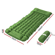 Weisshorn Self Inflating Mattress Camping Sleeping Mat Air Bed Pad Single Pillow - Outbackers