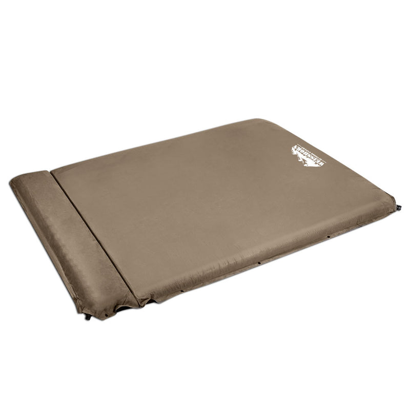 Weisshorn Double Size Self Inflating Mattress Mat 10CM Thick   Coffee - Outbackers
