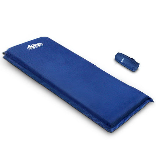 Weisshorn Single Size Self Inflating Matress - Blue - Outbackers