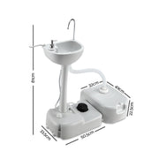 Weisshorn Portable Camping Wash Basin 43L - Outbackers