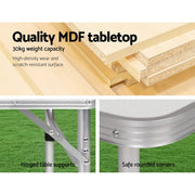 Weisshorn Foldable Kitchen Camping Table - Outbackers