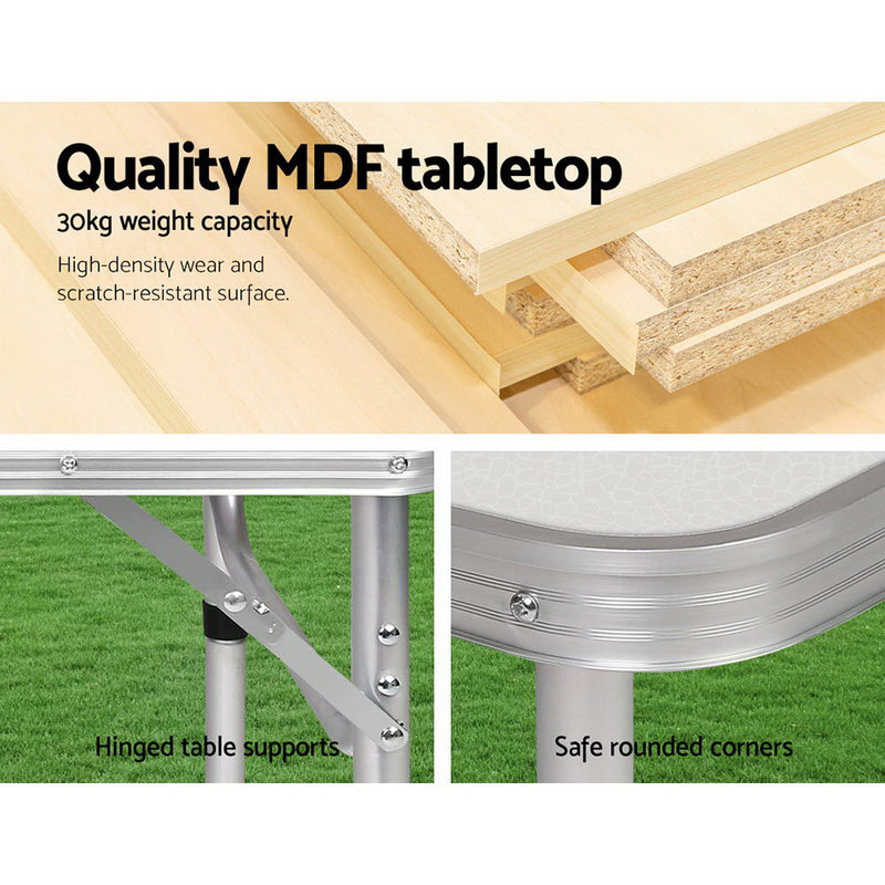 Weisshorn Foldable Kitchen Camping Table - Outbackers
