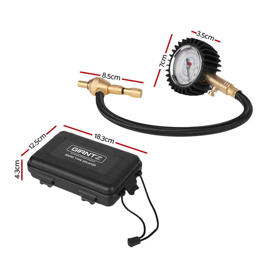 Giantz Rapid Tyre Air Deflator 4X4 4WD with Pressure Gauge Valve Tool - Outbackers