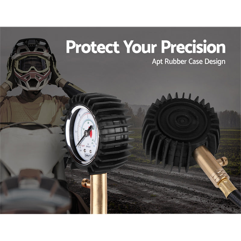 Giantz Rapid Tyre Air Deflator 4X4 4WD with Pressure Gauge Valve Tool - Outbackers