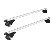 Universal Car Roof Rack Cross Bars Aluminium Silver Adjustable 108cm Racks - Outbackers