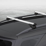 Universal Car Roof Rack Cross Bars Aluminium Silver Adjustable 108cm Racks - Outbackers