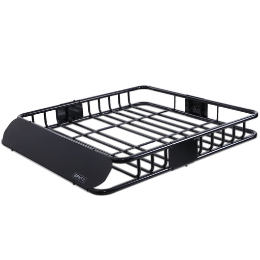 Giantz Universal Roof Rack Basket Car Luggage Carrier Steel Vehicle Cargo 112cm - Outbackers