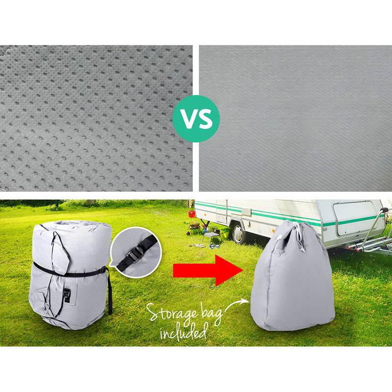 Weisshorn 16-18ft Caravan Cover Campervan 4 Layer UV Water Resistant - Outbackers