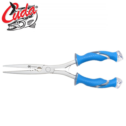 Cuda 10.25" Titanium Bonded Stainless Steel Needle Nose Pliers - Outbackers