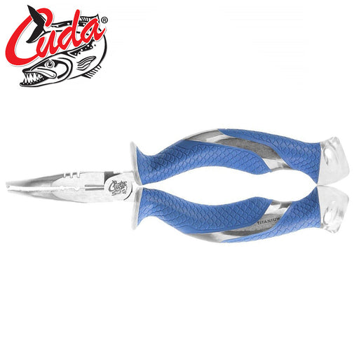 Cuda 7" Titanium Bonded Pliers with Ring Splitter - Outbackers