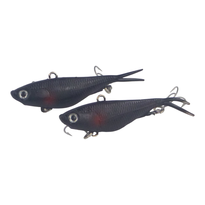 Swimerz 95mm Soft Vibe, Carbon, 2 pack - Outbackers