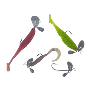 Dekoi Blade Jig Head, Straight Shank, Size Medium, 3 pack - Outbackers