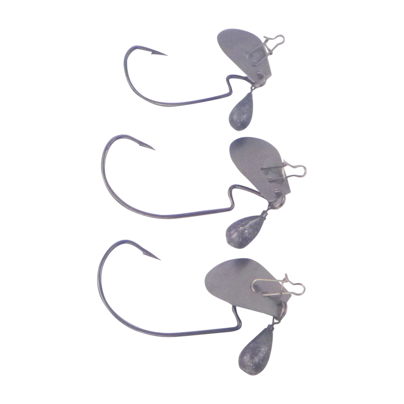 Dekoi Blade Jig Head, Wide Gape, Size Medium, 3 pack - Outbackers