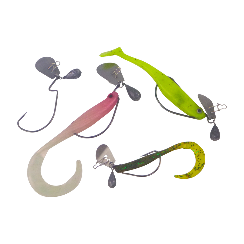 Dekoi Blade Jig Head, Wide Gape, Size Medium, 3 pack - Outbackers