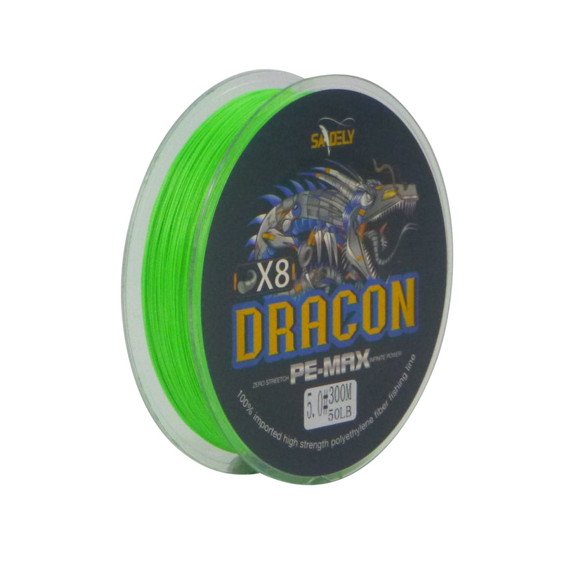 Samdely Dracon X8 Braid, Green, #3.0, 30lb, 300Mtr - Outbackers