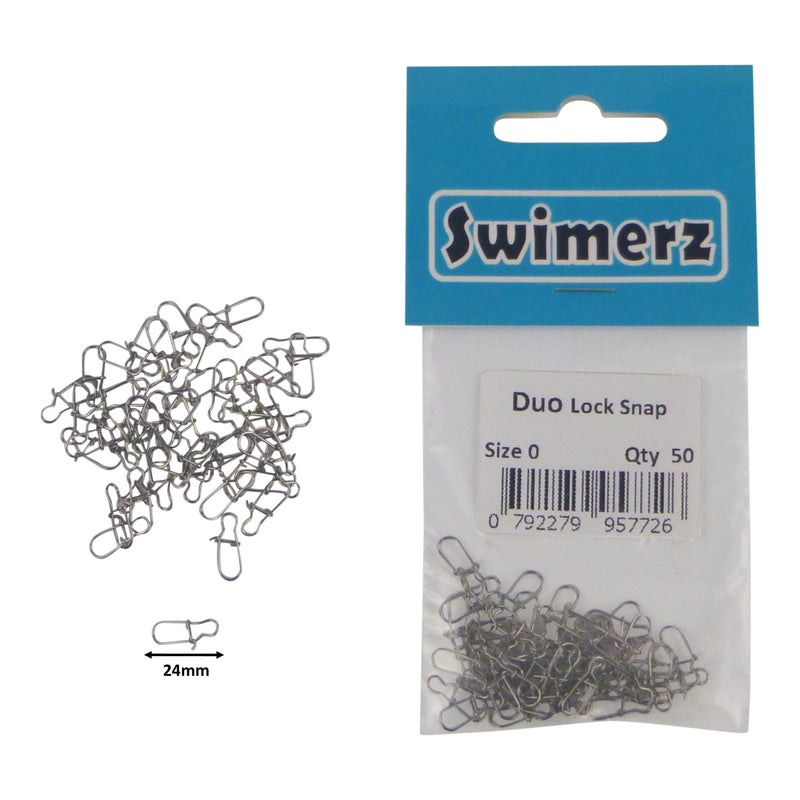 Swimerz Duo Lock Snaps Size 0. Pack 50 pack - Outbackers