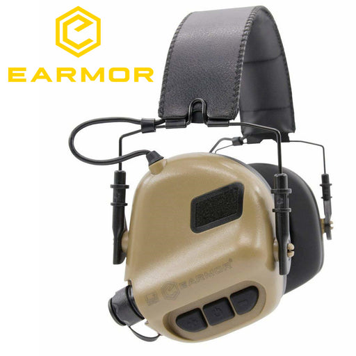 Earmor Premium Electronic Shooting Earmuffs M31- Coyote Brown - Outbackers