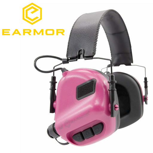 Earmor Premium Electronic Shooting Earmuffs M31- Pink - Outbackers