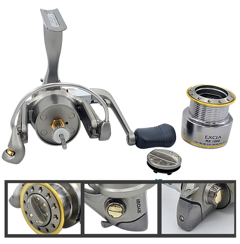Ryobi Excia 1000 Spinning Reel, 4:9:1 Gear Ratio 8+1BB - Outbackers