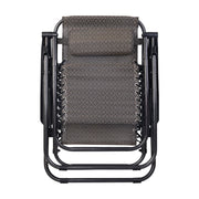 Gardeon Zero Gravity Recliner Chairs Outdoor Sun Lounge Beach Chair Camping - Beige - Outbackers