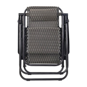 Gardeon Set of 2 Zero Gravity Chairs Reclining Outdoor Furniture Sun Lounge Folding Camping Lounger Grey - Outbackers