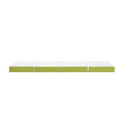 Giselle Bedding Foldable Mattress 4-FOLD Folding Bed Mat Camping Single Green - Outbackers