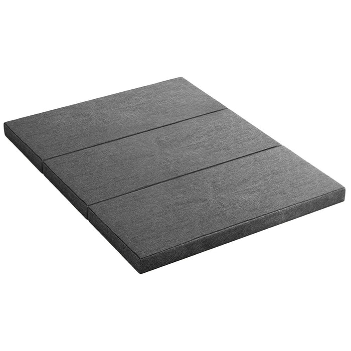 Giselle Bedding Foldable Mattress Folding Portable Bed Camping Mat Queen Grey - Outbackers