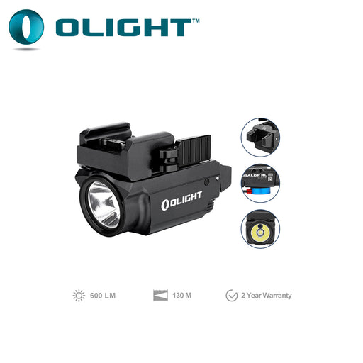 Olight BALDR Mini Rail Mount Light with Red Laser - 600Lm - Outbackers