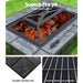 Fire Pit BBQ Grill Table Outdoor Garden Patio Camping Wood Charcoal Fireplace - Outbackers