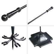 Grillz Fireplace Tool Set Fire Place Tools Poker Brush Shovel Stand Tongs - Outbackers