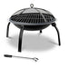 Fire Pit BBQ Charcoal Grill Smoker Portable Outdoor Camping Garden Pits 30" - Outbackers