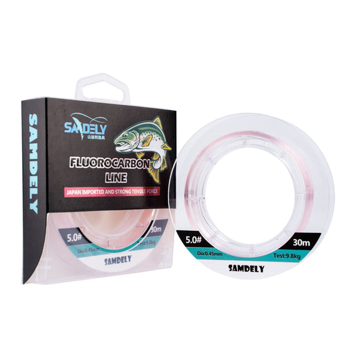 Samdely Pink Fluorocarbon, #2.0, 10lb, 30Mtr - Outbackers