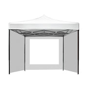 Instahut Gazebo Pop Up Marquee 3x3 Folding Wedding Tent Gazebos Shade White - Outbackers