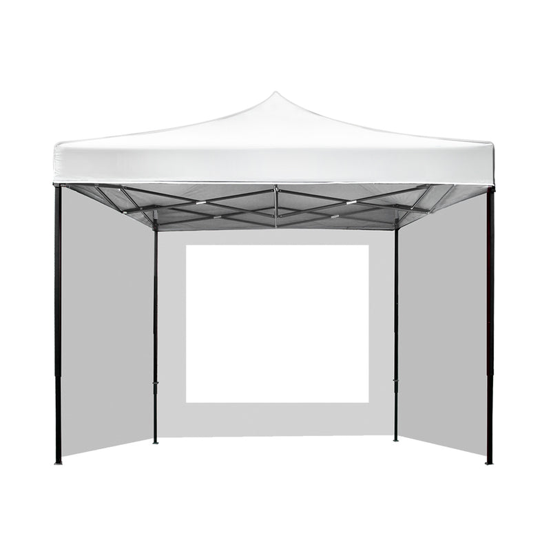 Instahut Gazebo Pop Up Marquee 3x3 Folding Wedding Tent Gazebos Shade White - Outbackers