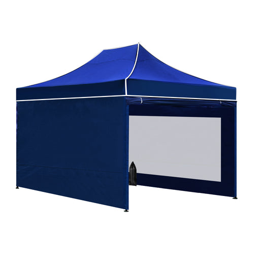 Instahut Gazebo Pop Up Marquee 3x4.5 Folding Wedding Tent Gazebos Shade Blue - Outbackers