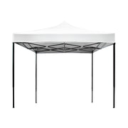 Instahut Gazebo Pop Up Marquee 3x3 Outdoor Tent Folding Wedding Gazebos White - Outbackers