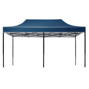 Instahut Gazebo Pop Up Marquee 3x6 Outdoor Tent Folding Wedding Gazebos Navy - Outbackers