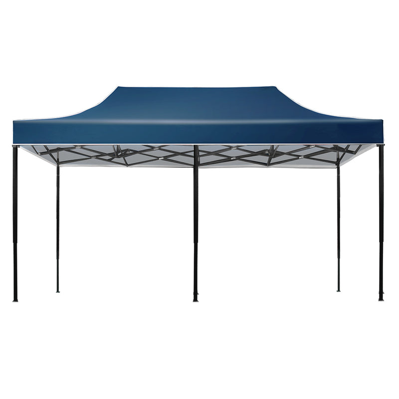 Instahut Gazebo Pop Up Marquee 3x6 Outdoor Tent Folding Wedding Gazebos Navy - Outbackers