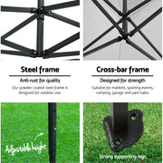 Instahut Gazebo Pop Up Marquee 3x6 Outdoor Tent Folding Wedding Gazebos Navy - Outbackers