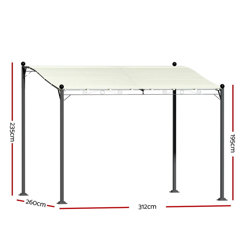 Instahut Gazebo 3m Party Marquee Outdoor Event Wedding Tent Iron Art Canopy - Outbackers