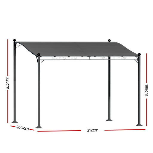 Instahut Gazebo 3m Party Marquee Outdoor Wedding Tent Iron Art Canopy Patio - Outbackers