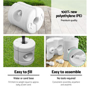 Instahut Gazebo Pop Up Marquee 3x4.5 Outdoor Wedding Gazebos Base Pod Kit White - Outbackers